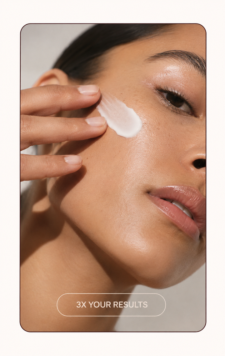 Evedia skincare ritual close-up
