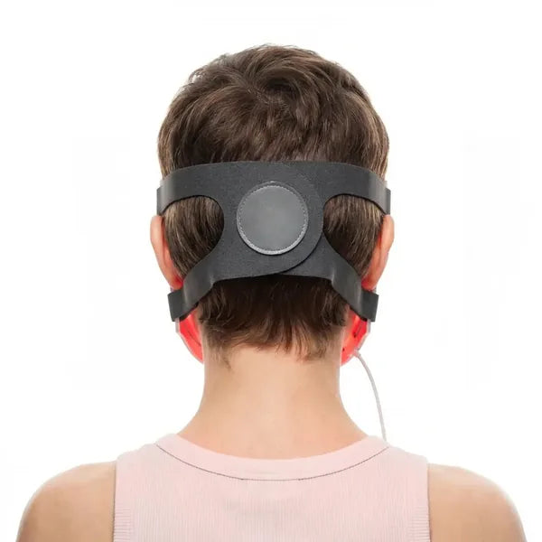 Evedia ION LED Mask — rear clasp and strap attachment